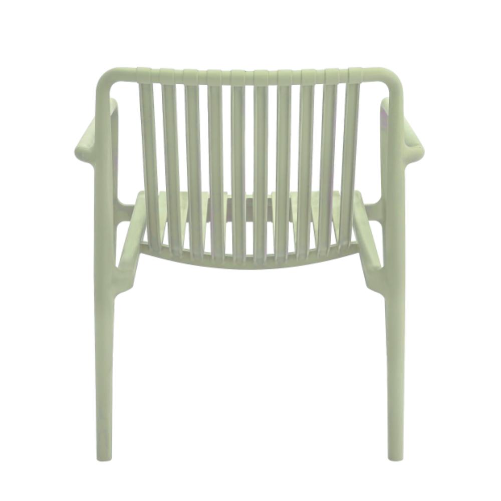 Set de 2 Sillas Lounge Parma, Verde, con Espaldar y Diseño Moderno