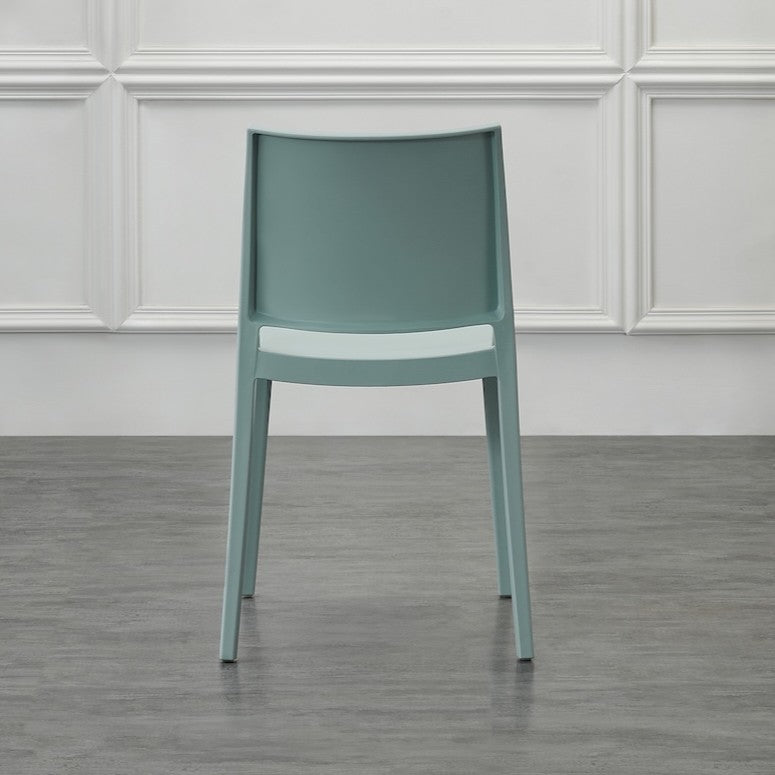 Set de 2 Sillas Soho, Azul Claro, con Espaldar Cerrado y Diseño Minimalista