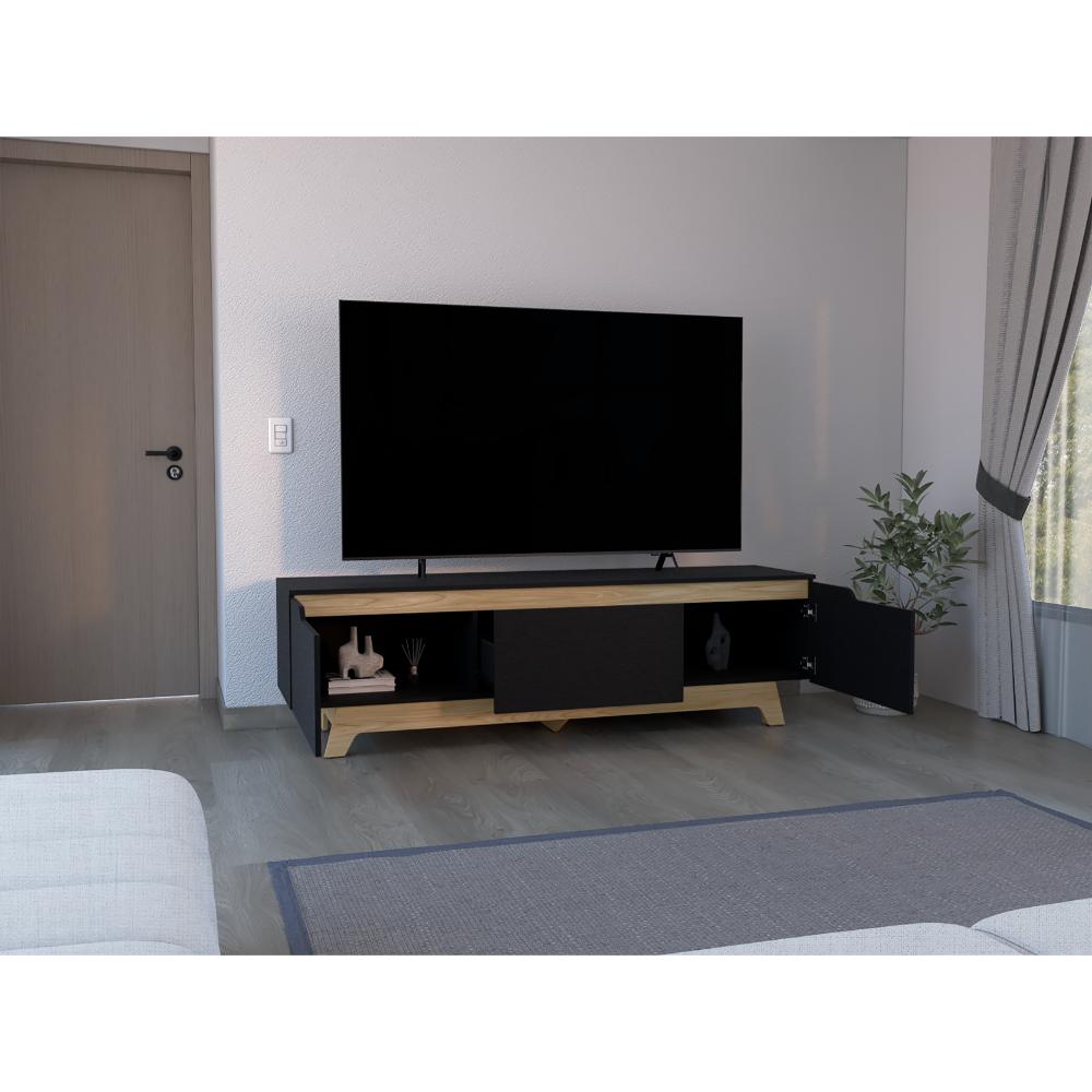 Centro de entretenimiento Woodall TV 80'' 53X180X45 RTA Wengue Fresno