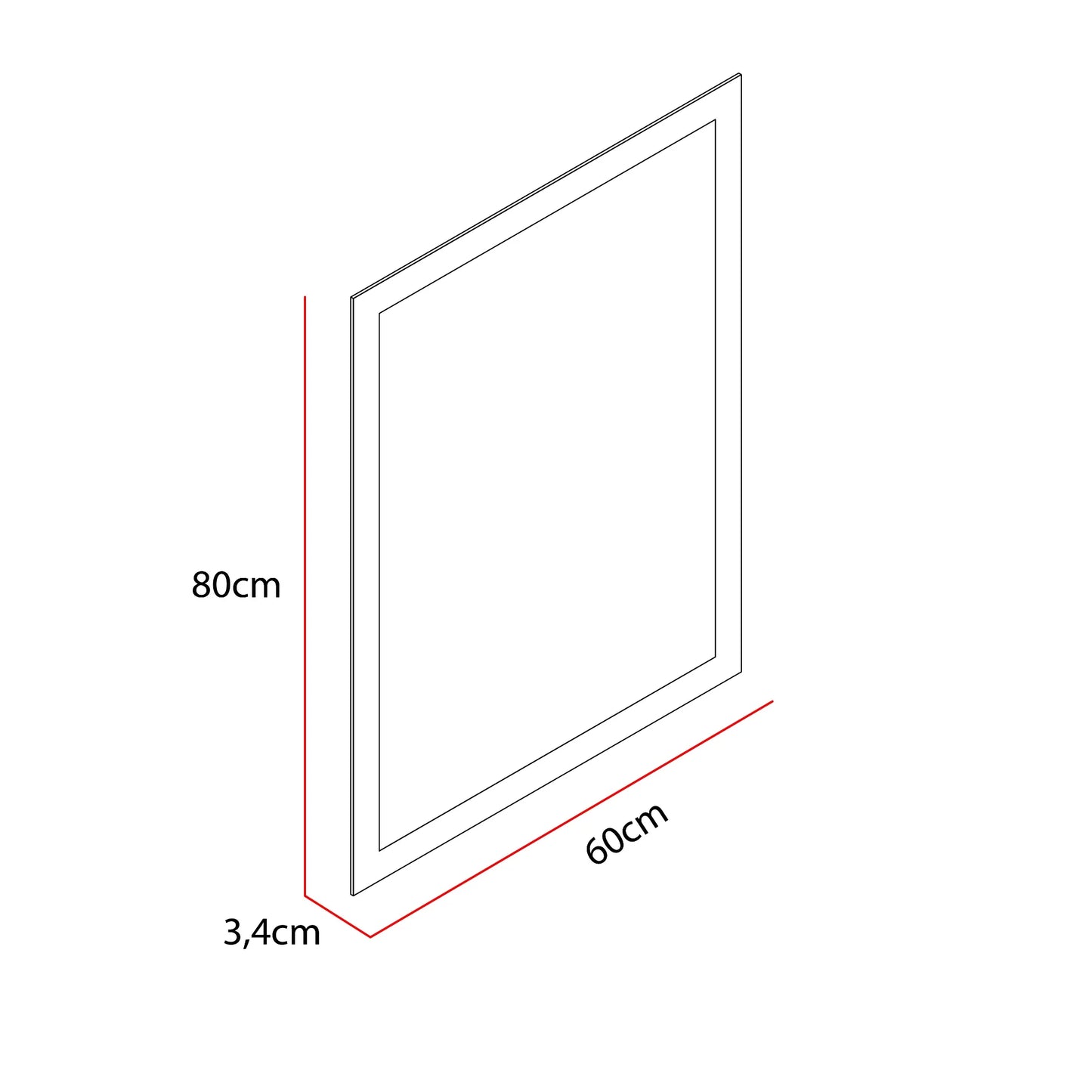 Espejo Rectangular Catania Led Reflekta