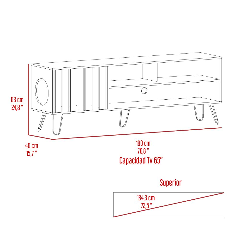 Rack para TV 75'' 180 Zoro Pet Homecollection Bellota