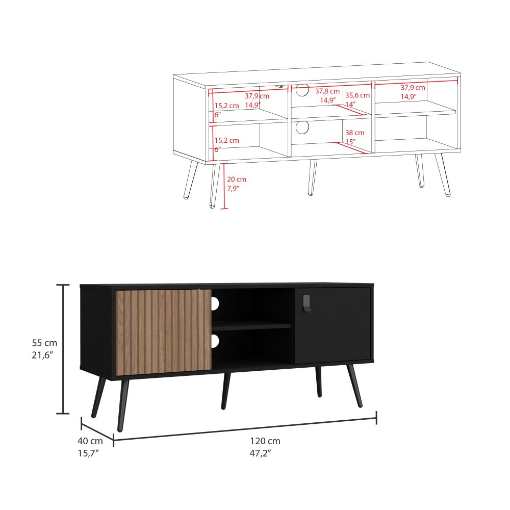 Rack para TV 55'' Funes ECO 120 RTA Wengue Lenno