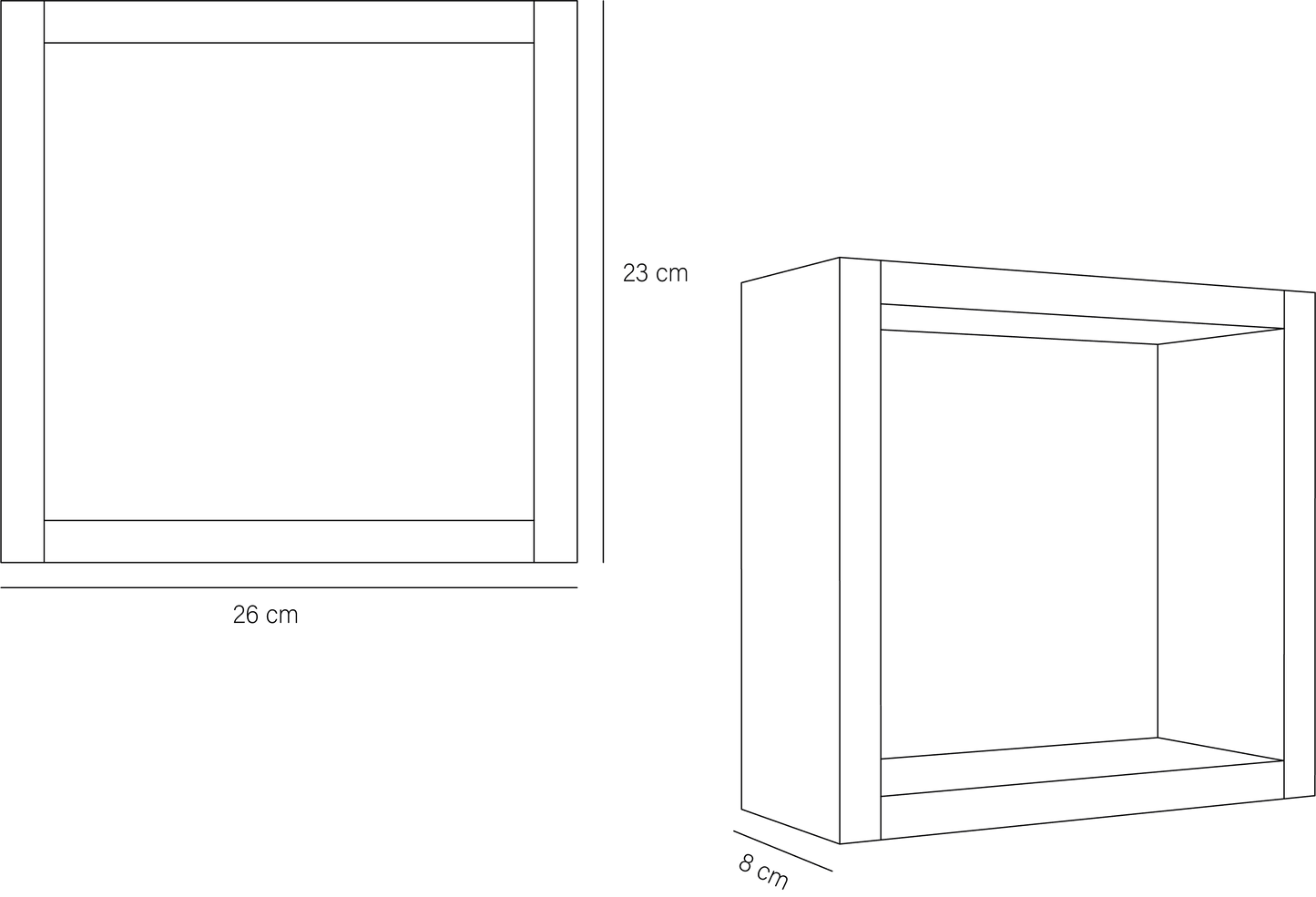 Set de Repisas Eros Beige x 3 unidades Reflekta