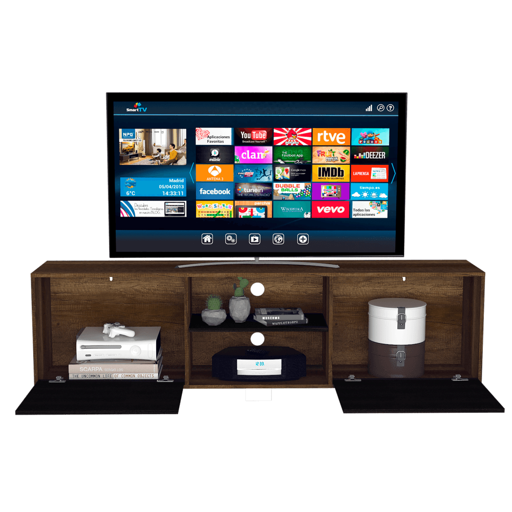 Rack TV 80'' Classic Color RTA Caramelo Wengue