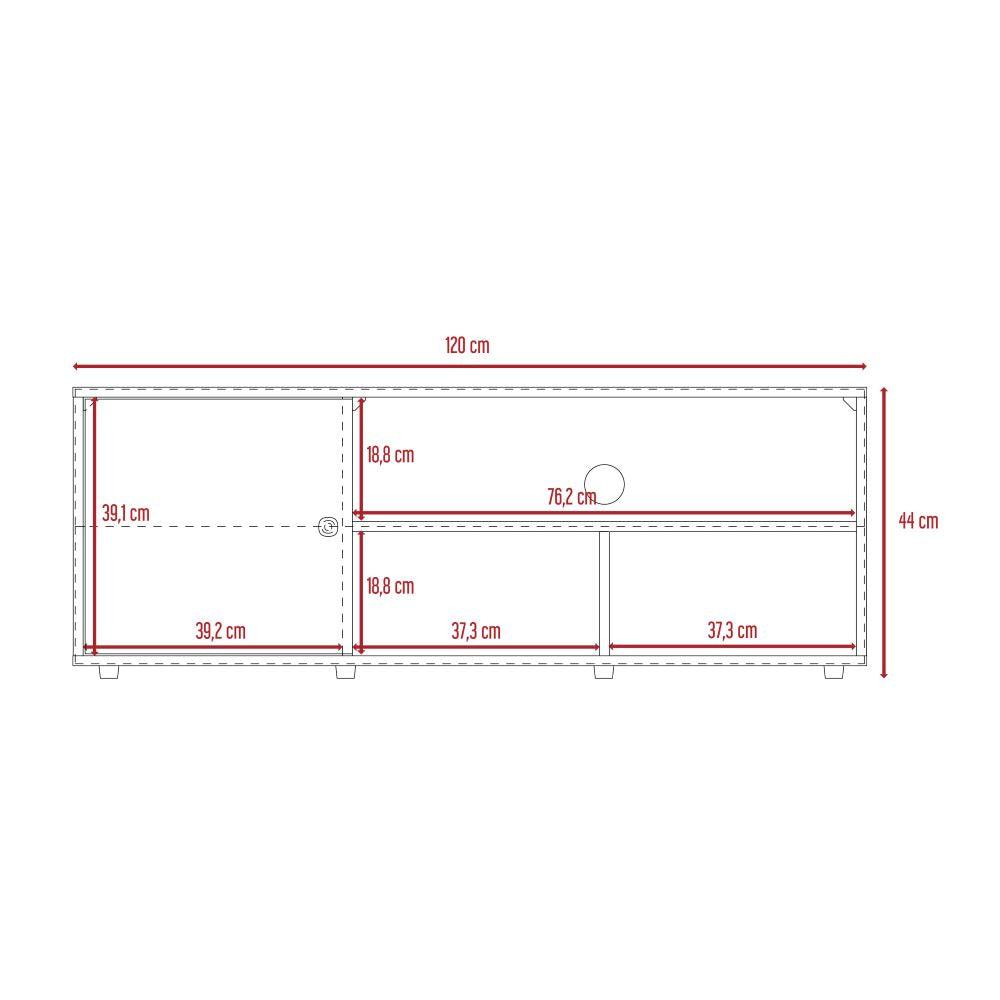 Rack de TV 55'' Noah RTA Macadamia Blanco