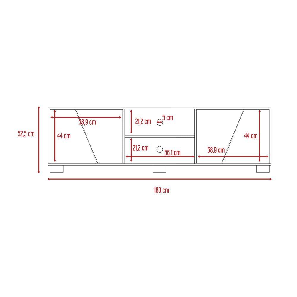 Rack TV 75'' Fraktal RTA Habano miel