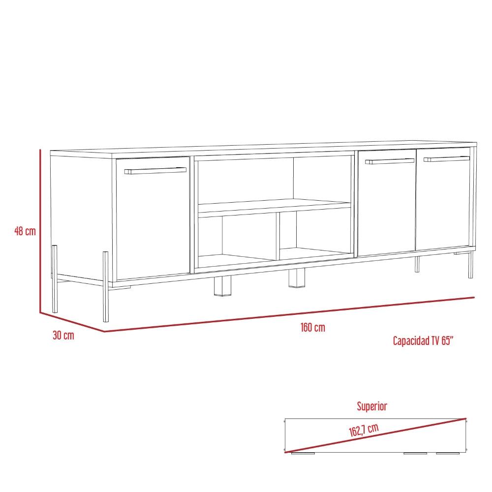 Rack para TV Shangai 65'' RTA Duna Wengue