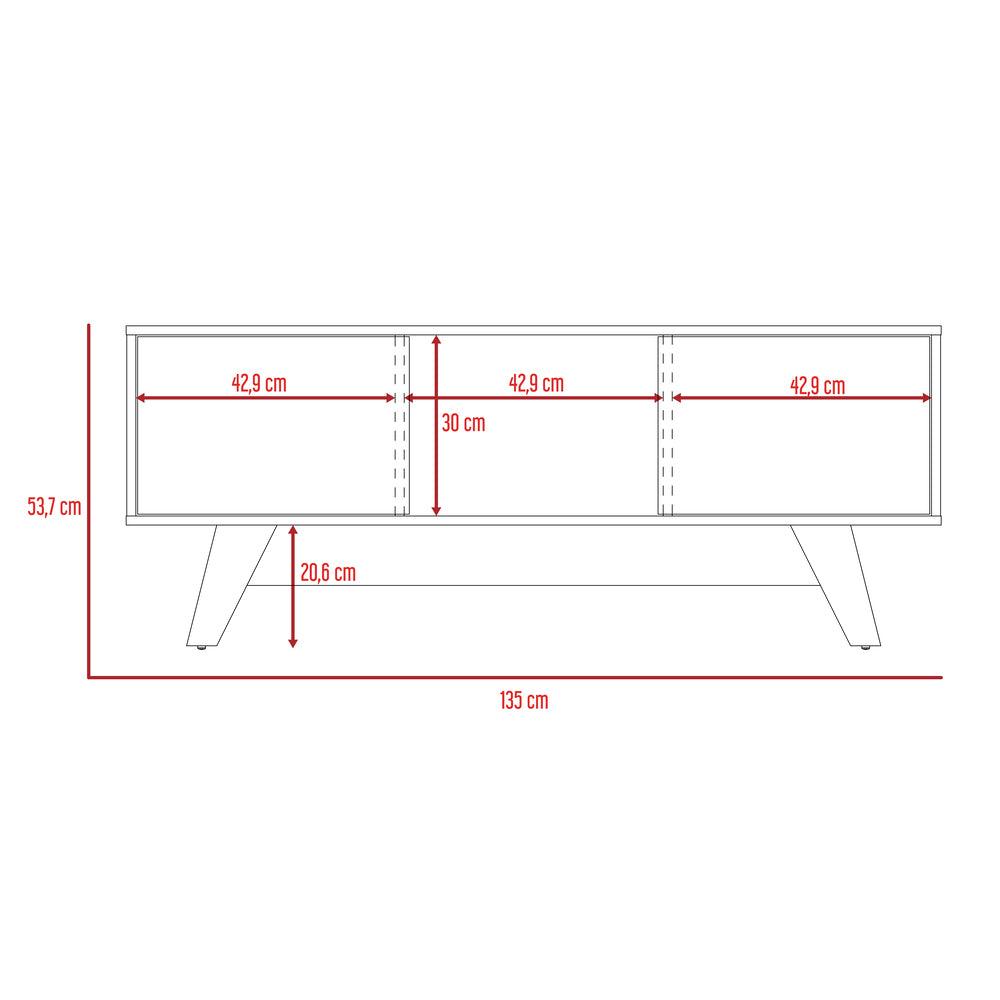 Rack para TV 55'' Romero Finlandek Gales Blanco