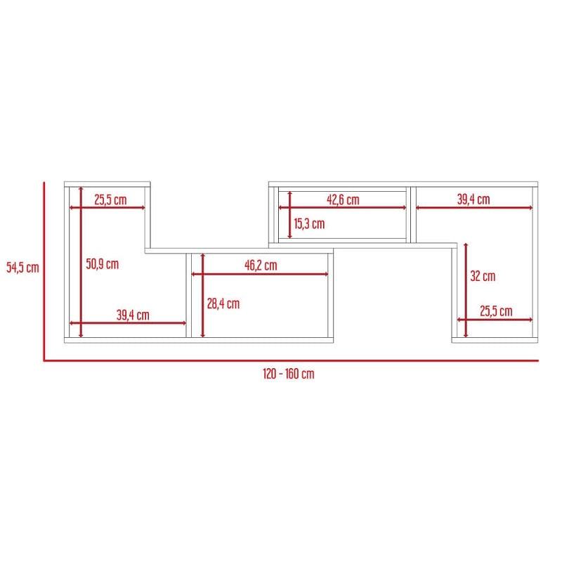 Rack Extensible Zembrano RTA Rovere + Blanco