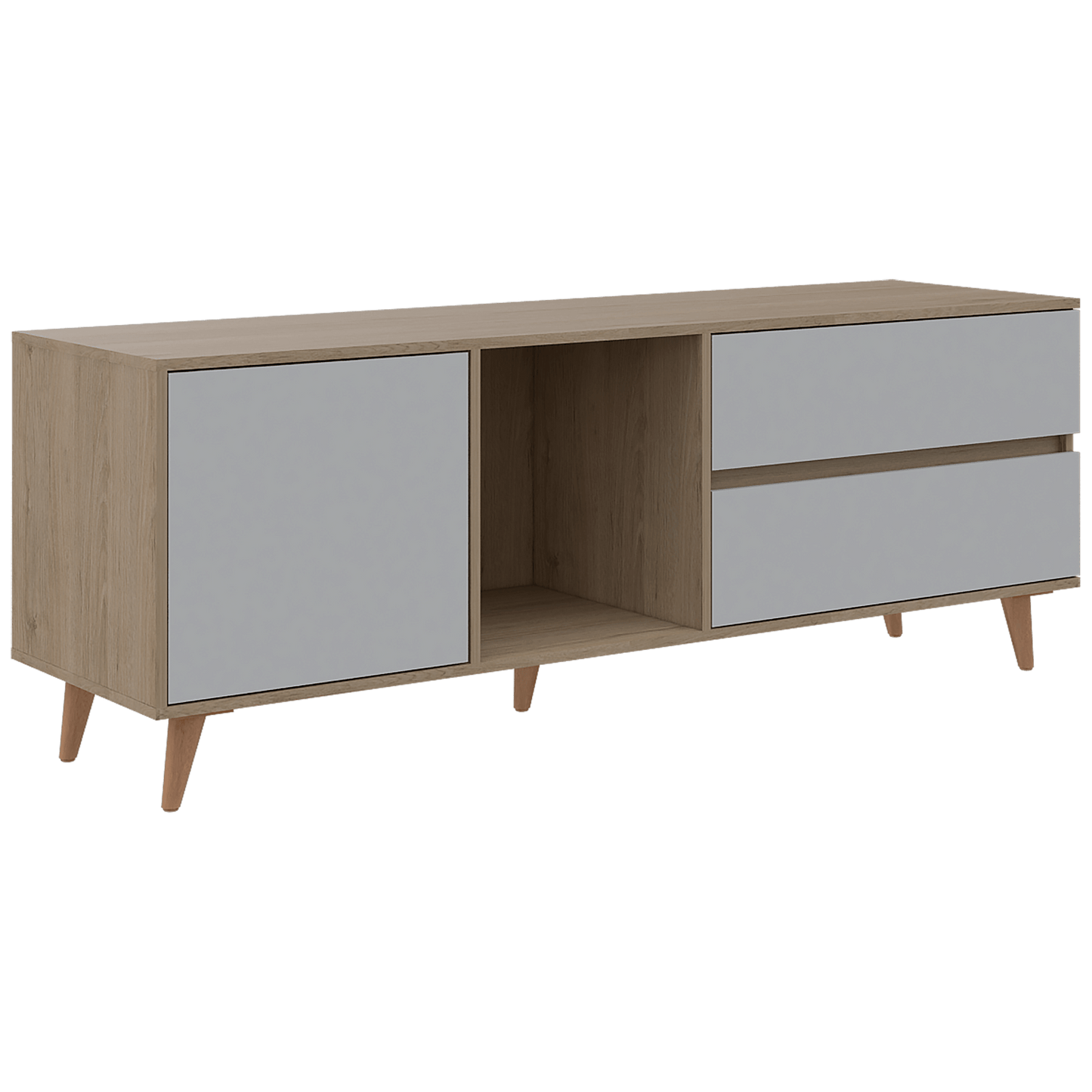 Rack para TV Acacia RTA Rovere + Blanco