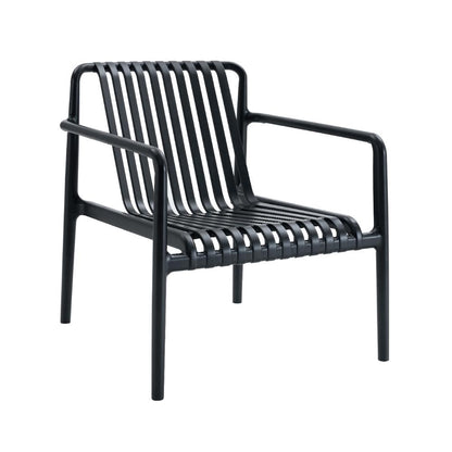 Silla Lounge Parma, Negro, con Espaldar y Diseño Moderno, detalle