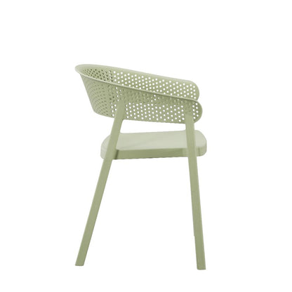 Silla Manaos, Verde, con Espaldar Minimalista y Diseño Moderno, en ambiente
