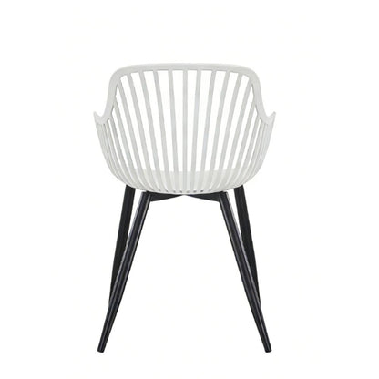 Set de 2 Sillas Victoria, Blanco, con Espaldar Minimalista y Diseño Moderno