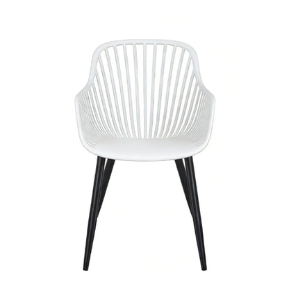 Set de 2 Sillas Victoria, Blanco, con Espaldar Minimalista y Diseño Moderno