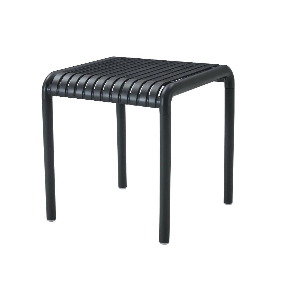 Mesa Lounge Parma, Negro, Pequeña con Diseño Minimalista, vista lateral