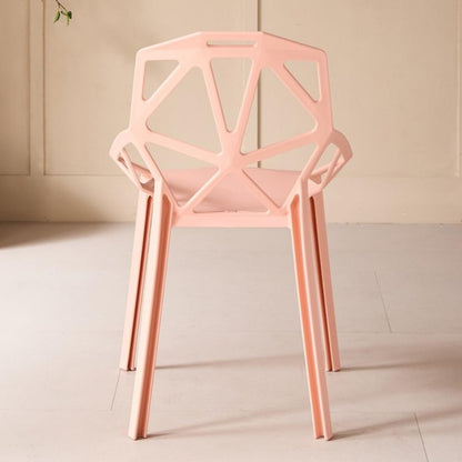 Set de 2 Sillas Roxy, Color Mandarina, con Espaldar y Diseño Moderno