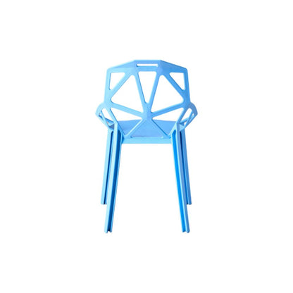 Silla Roxy, Color Azul, con Espaldar y Diseño Moderno, detalle interior