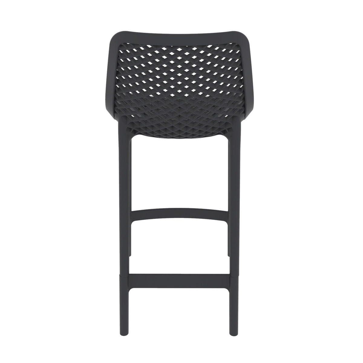 Silla para Bar Miame, Color Negro, con Reposa Pies Doble Proposito