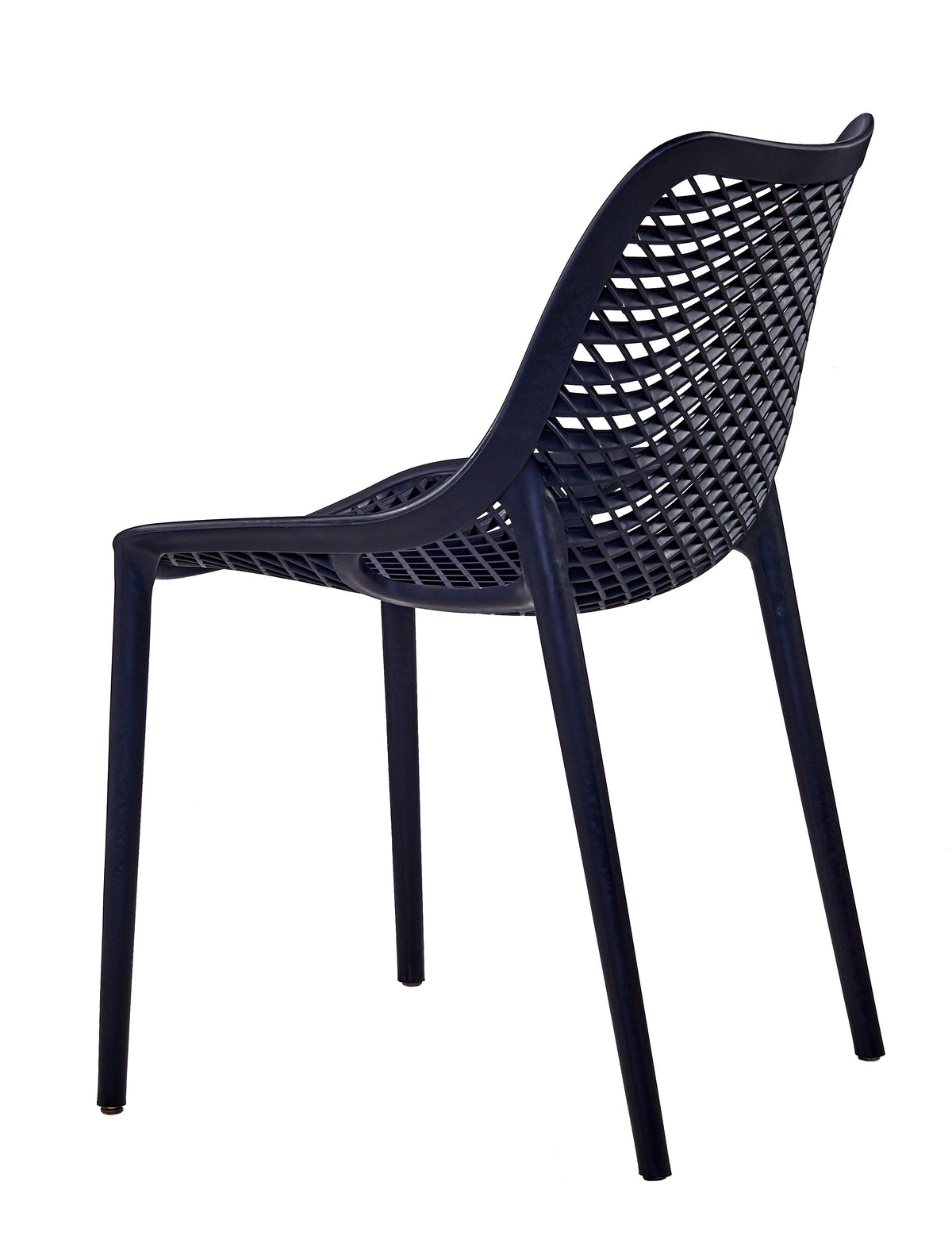 Silla Miame, Negro, con Espaldar y Reposa Brazos, medidas