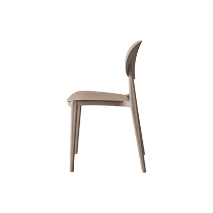 Silla Milán, Color Taupe, con Espaldar y Diseño Moderno, vista superior