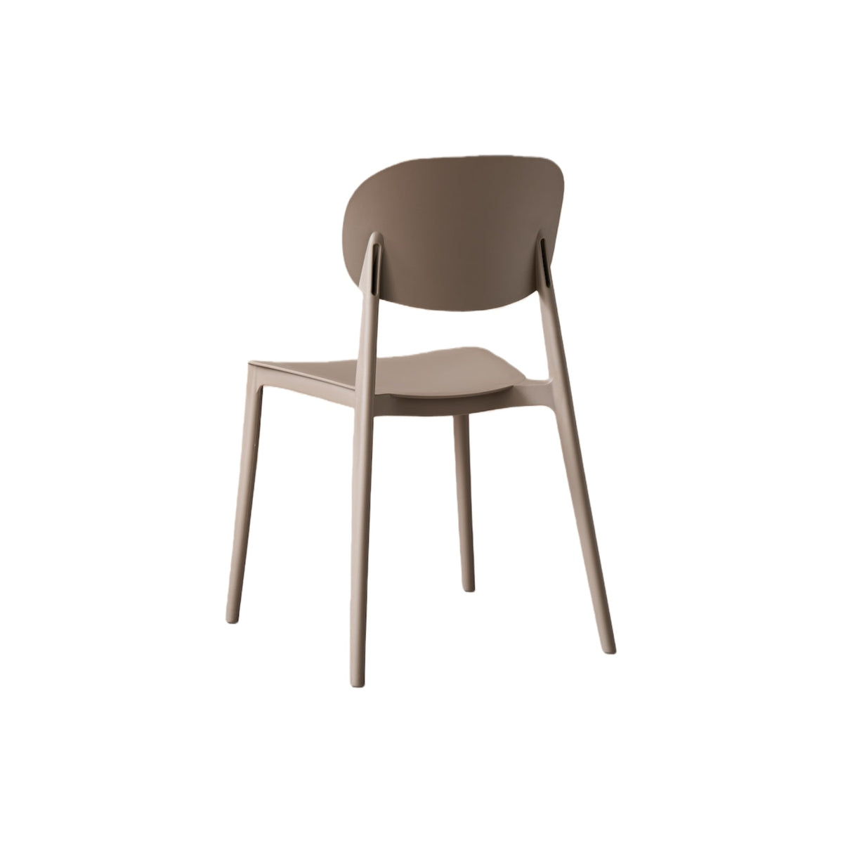 Silla Milán, Color Taupe, con Espaldar y Diseño Moderno, abierto