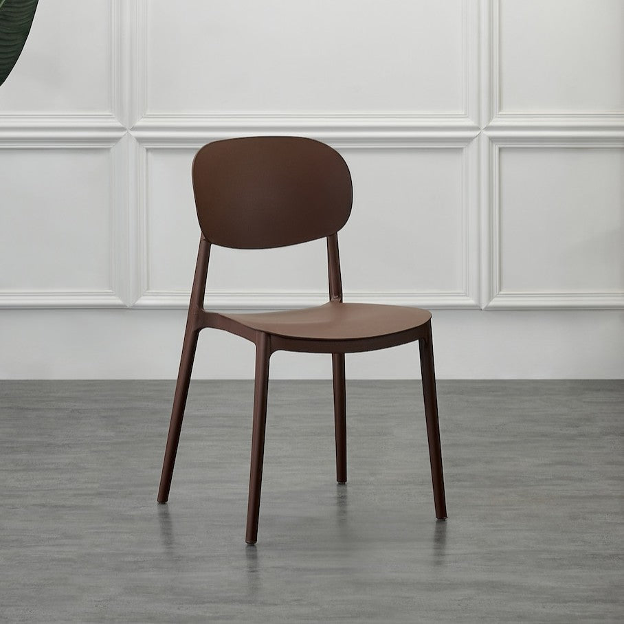 Silla Milán, Color Café, con Espaldar y Diseño Moderno
