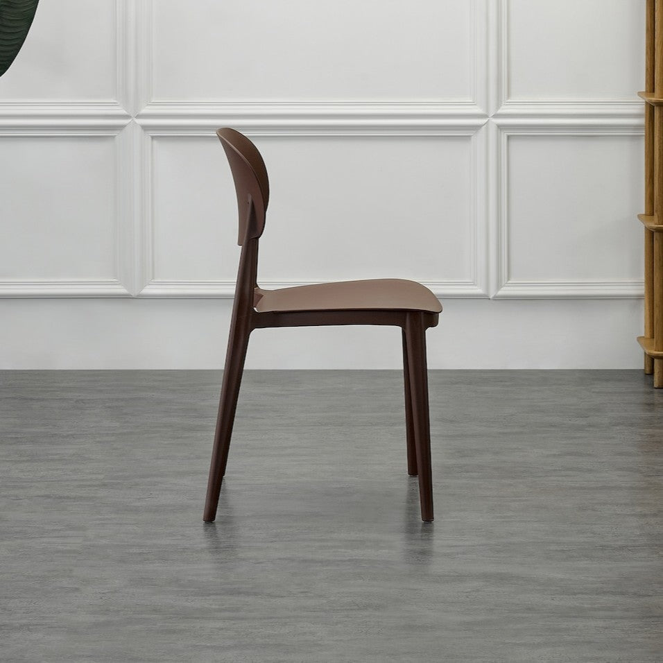 Silla Milán, Color Café, con Espaldar y Diseño Moderno
