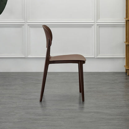 Set de 2 Sillas Milán, Color Café, con Espaldar y Diseño Moderno