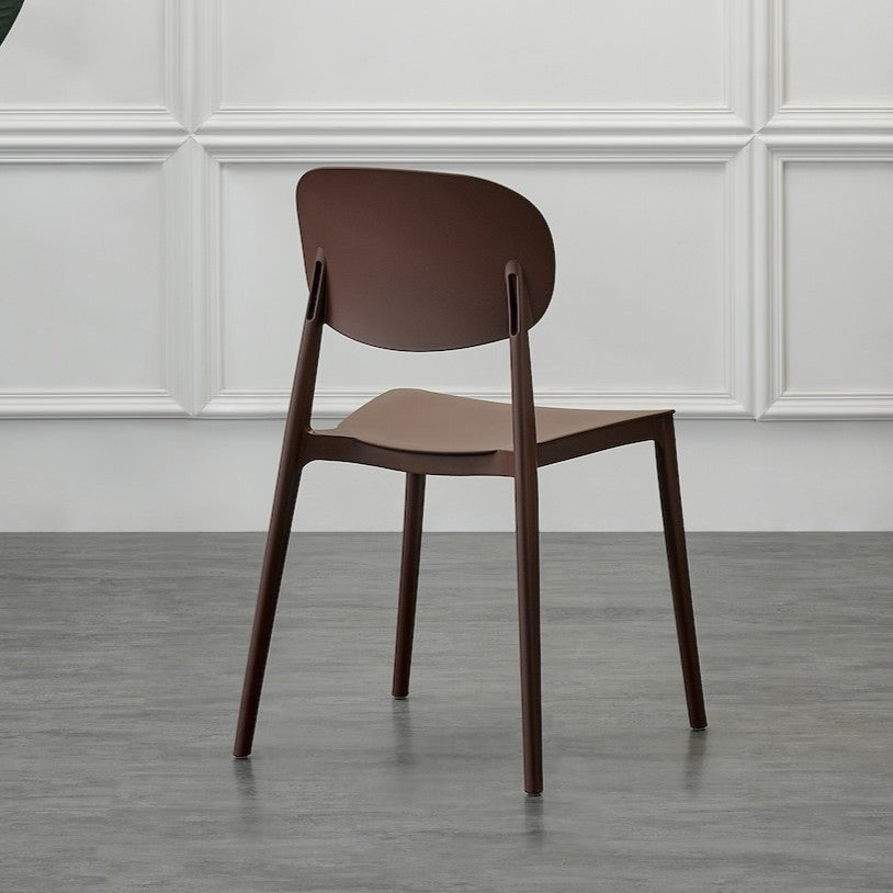 Set de 2 Sillas Milán, Color Café, con Espaldar y Diseño Moderno