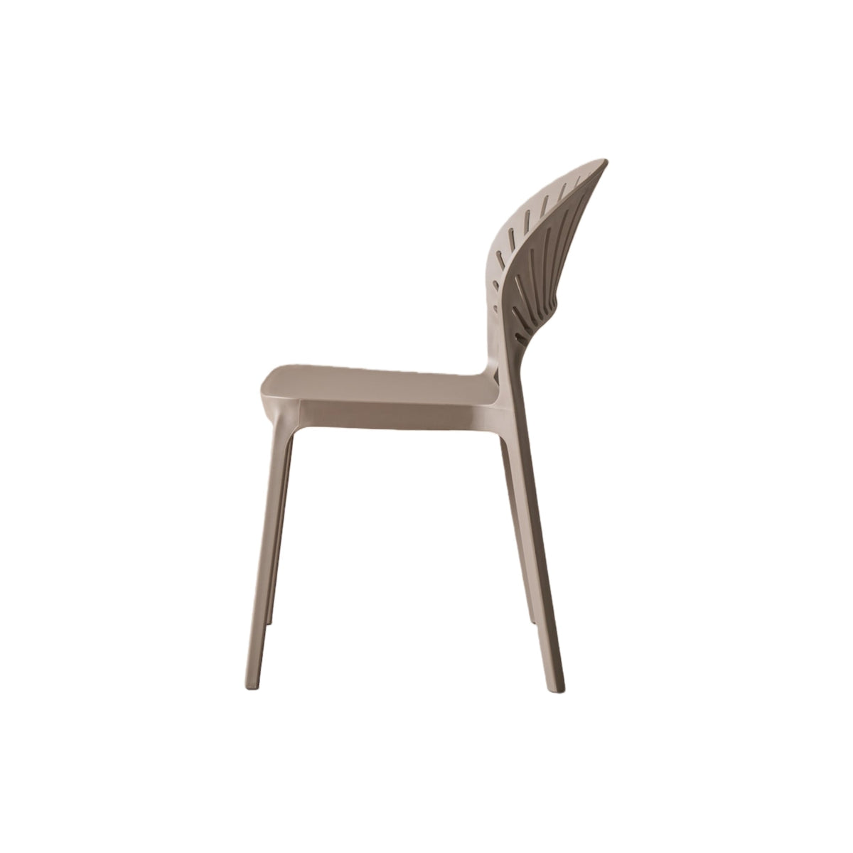 Set de 4 Sillas Paraíso, Color Taupe, con Espaldar y Diseño Moderno
