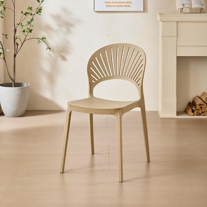 Set de 2 Sillas Paraíso, Color Khaki, con Espaldar y Diseño Moderno, detalle