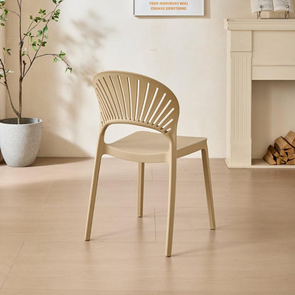 Set de 2 Sillas Paraíso, Color Khaki, con Espaldar y Diseño Moderno, medidas