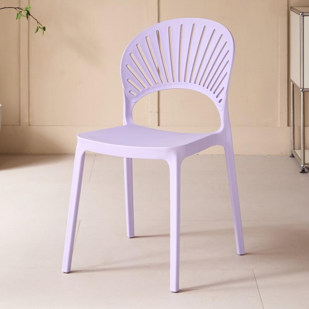 Silla Paraíso, Color Lila, con Espaldar y Diseño Moderno, detalle