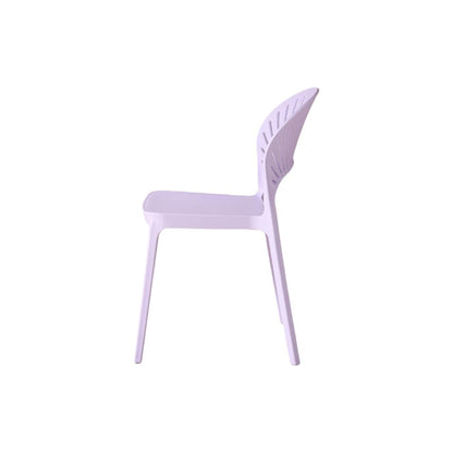 Set de 4 Sillas Paraíso, Color Lila, con Espaldar y Diseño Moderno
