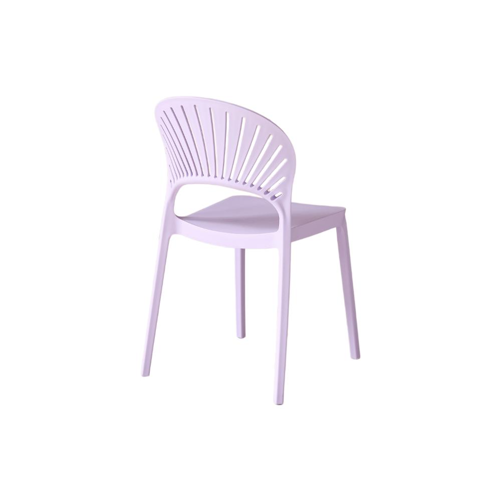 Set de 2 Sillas Paraíso, Color Lila, con Espaldar y Diseño Moderno