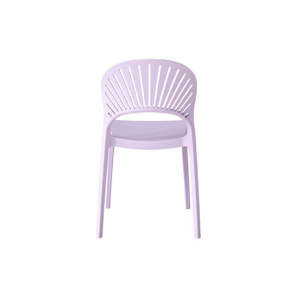 Set de 4 Sillas Paraíso, Color Lila, con Espaldar y Diseño Moderno