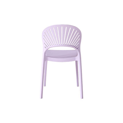 Set de 4 Sillas Paraíso, Color Lila, con Espaldar y Diseño Moderno