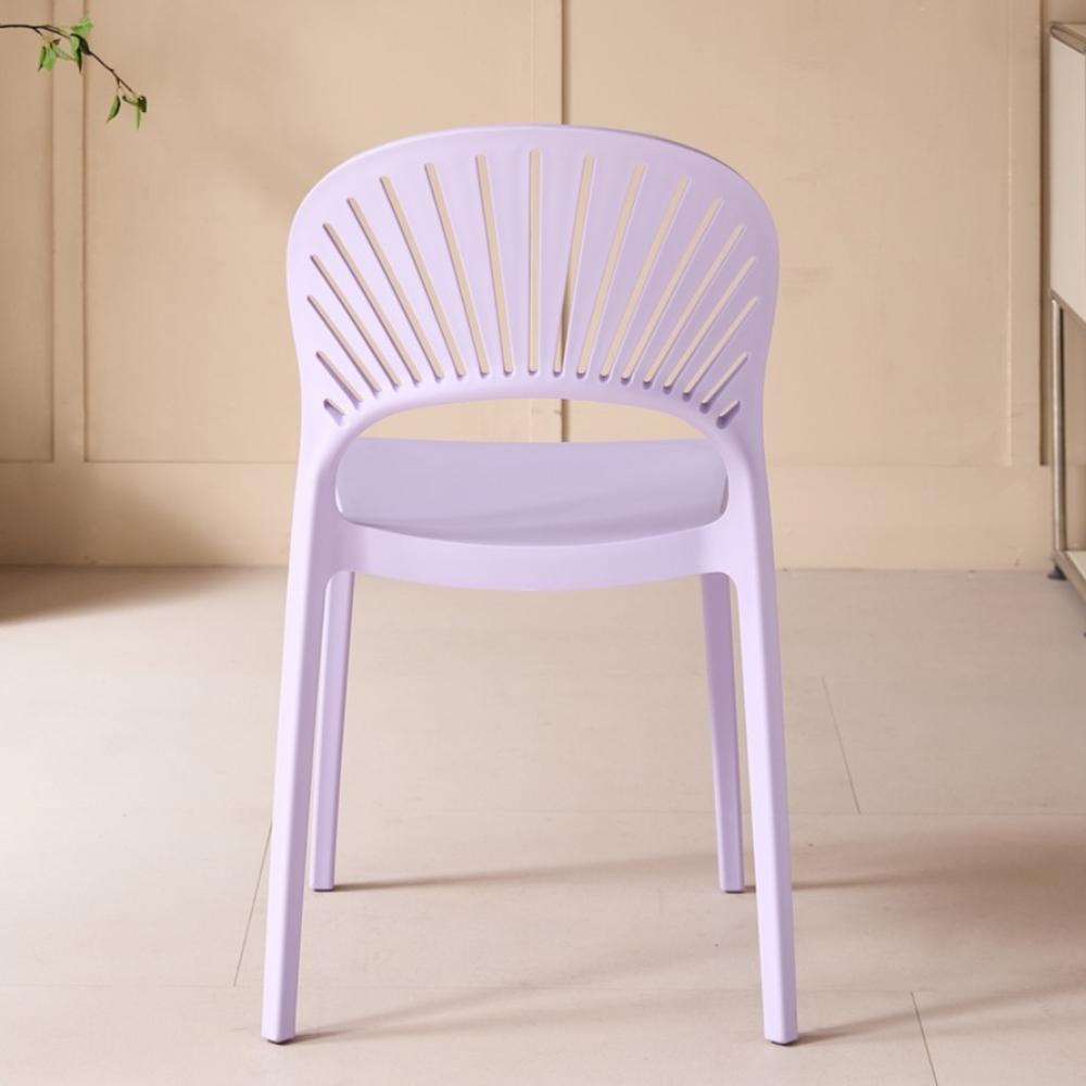 Silla Paraíso, Color Lila, con Espaldar y Diseño Moderno, medidas