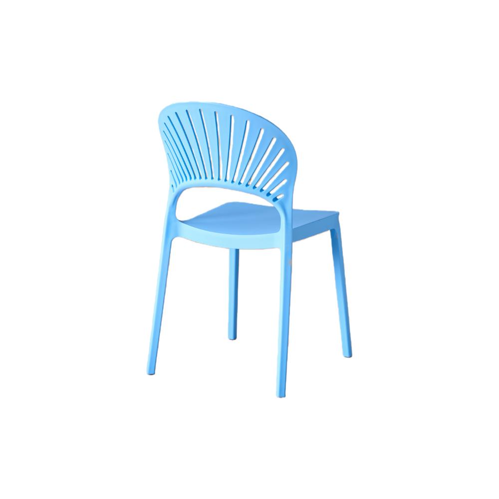 Set de 2 Sillas Paraíso, Color Azul, con Espaldar y Diseño Moderno