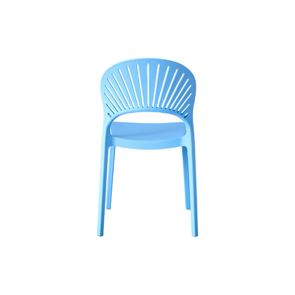 Silla Paraíso, Color Azul, con Espaldar y Diseño Moderno