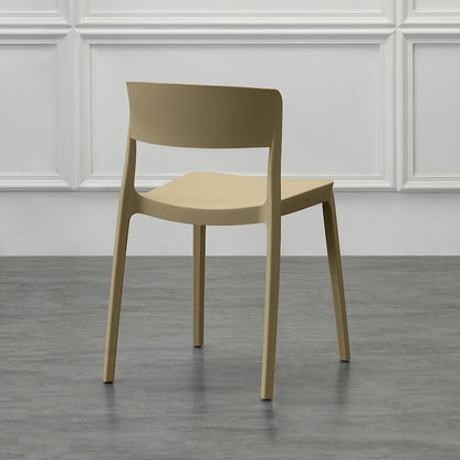 Set de 4 Sillas Mónaco, Color Khaki, con Espaldar y Diseño Moderno