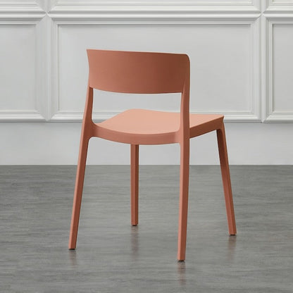Silla Mónaco, Color Salmón, con Espaldar y Diseño Moderno