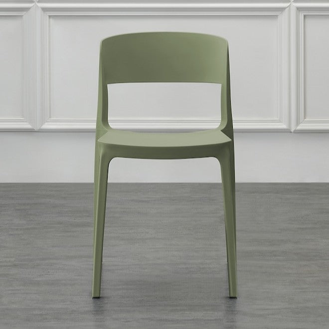 Set de 2 Sillas Mónaco, Color Verde, con Espaldar y Diseño Moderno