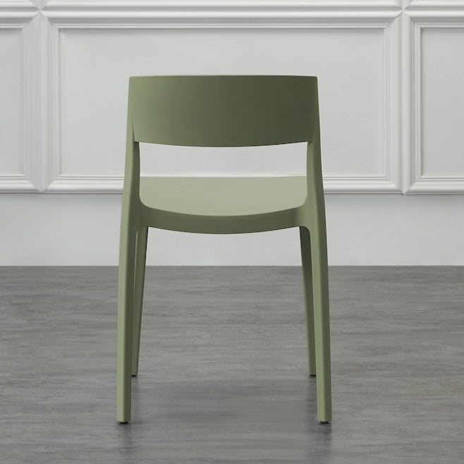 Set de 2 Sillas Mónaco, Color Verde, con Espaldar y Diseño Moderno