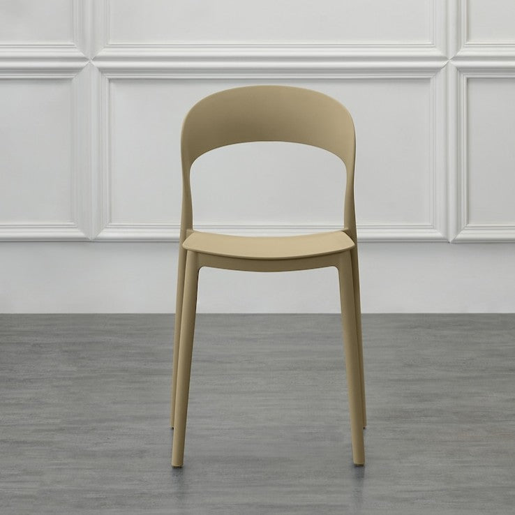 Silla Patrick, Color Khaki, con Espaldar y Diseño Moderno