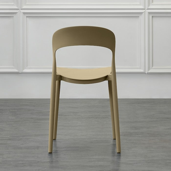 Silla Patrick, Color Khaki, con Espaldar y Diseño Moderno