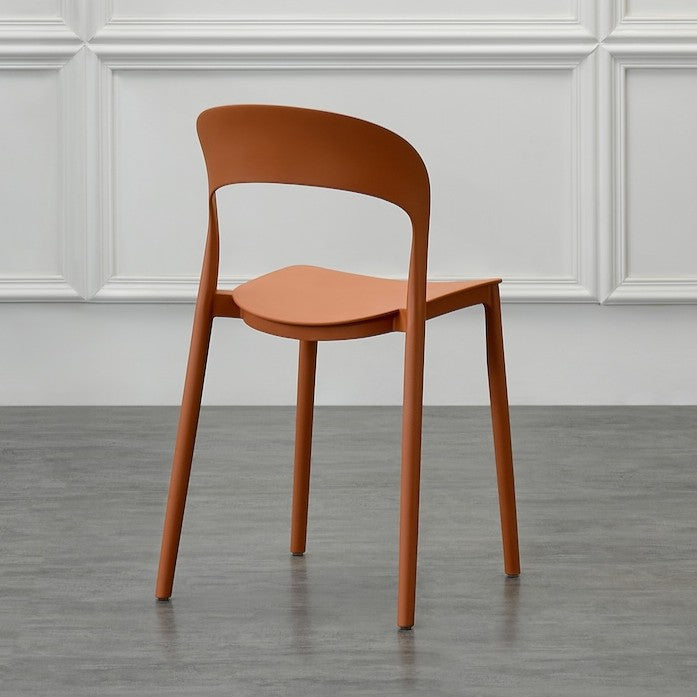 Silla Patrick, Color Terracota, con Espaldar y Diseño Moderno