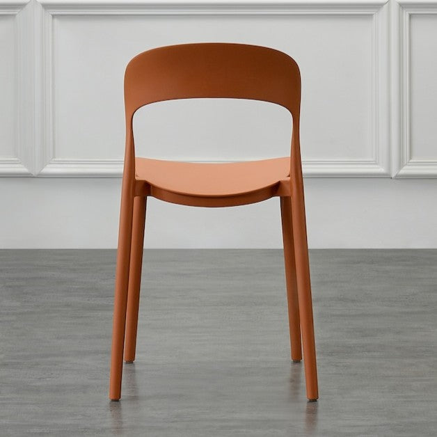 Silla Patrick, Color Terracota, con Espaldar y Diseño Moderno