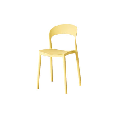 Silla Patrick, Color Amarillo, con Espaldar y Diseño Moderno