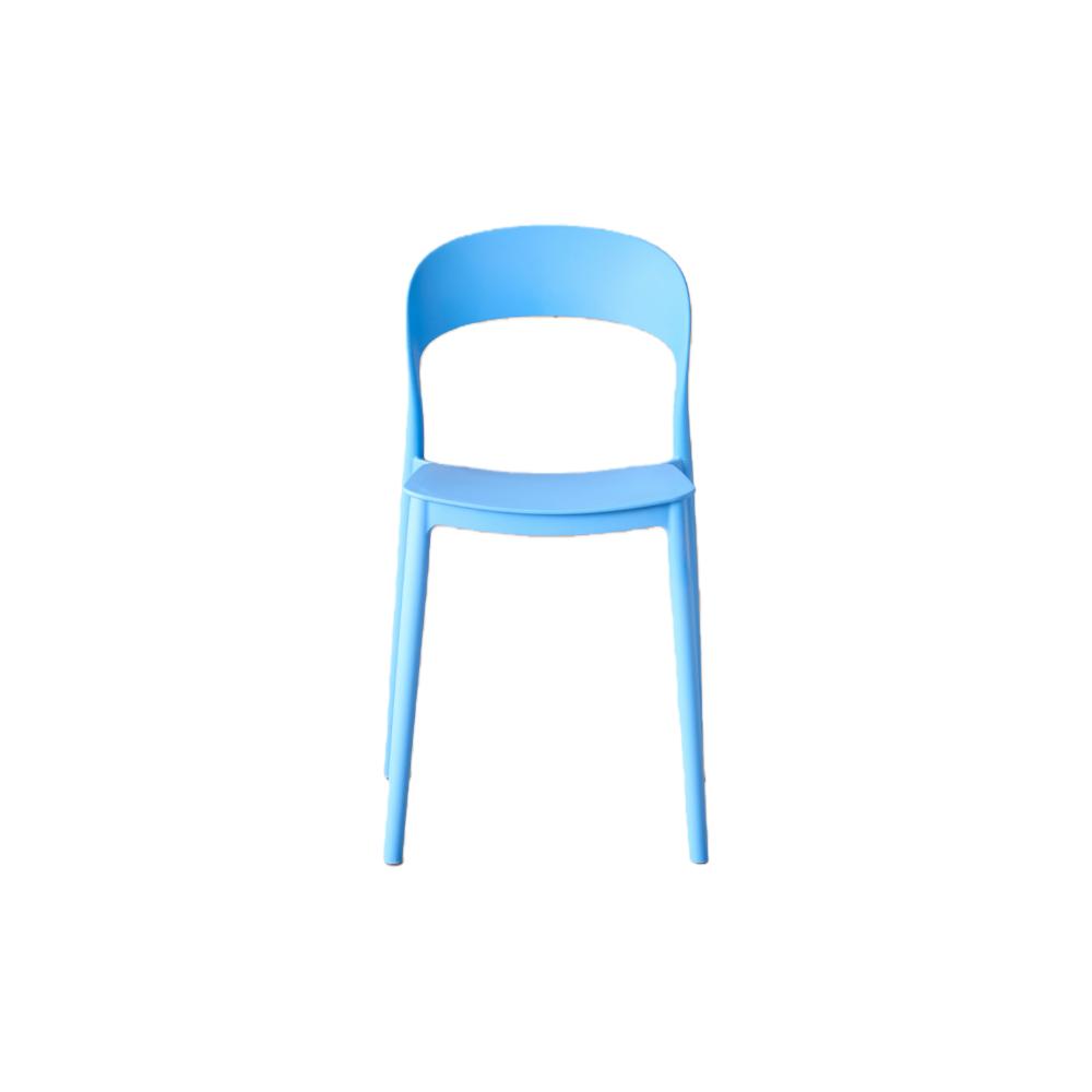 Silla Patrick, Color Azul, con Espaldar y Diseño Moderno